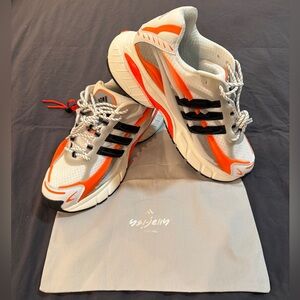 Pharrell x AD Adistar Jellyfish Focus Olive Orange Chunky Sneakers - Size 12.5